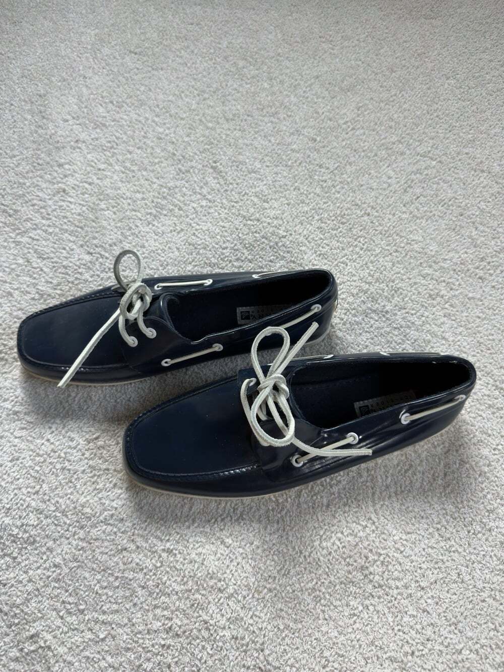Sperry A/O Float Waterproof Boat Shoes Women’s 10 Navy Blue White Slip On
